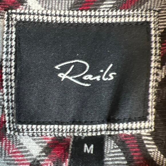 Rails Women’s Plaid Rayon Button Up Shirt Soft Flannel Feel Size M Fall Winter - Picture 7 of 10